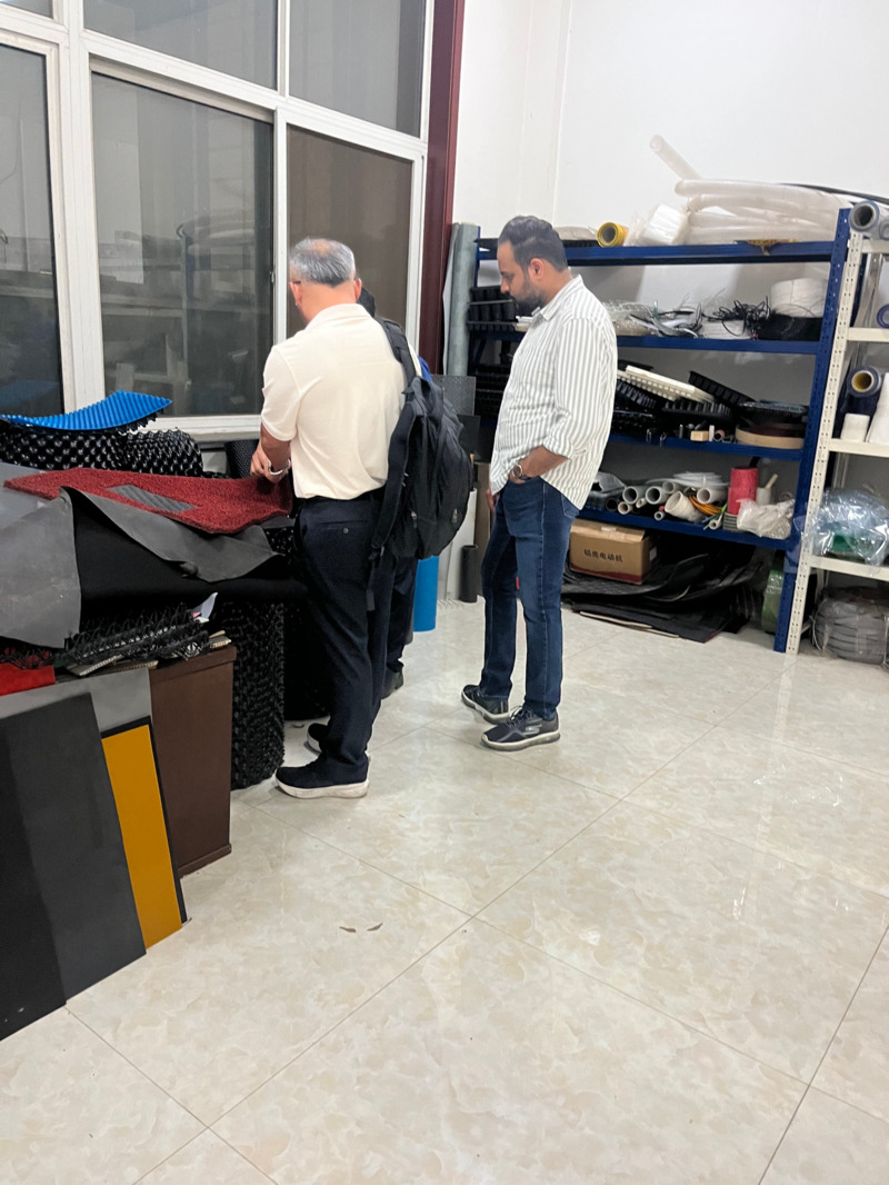 Indian customers inspect TPE waterproofing coil equipment