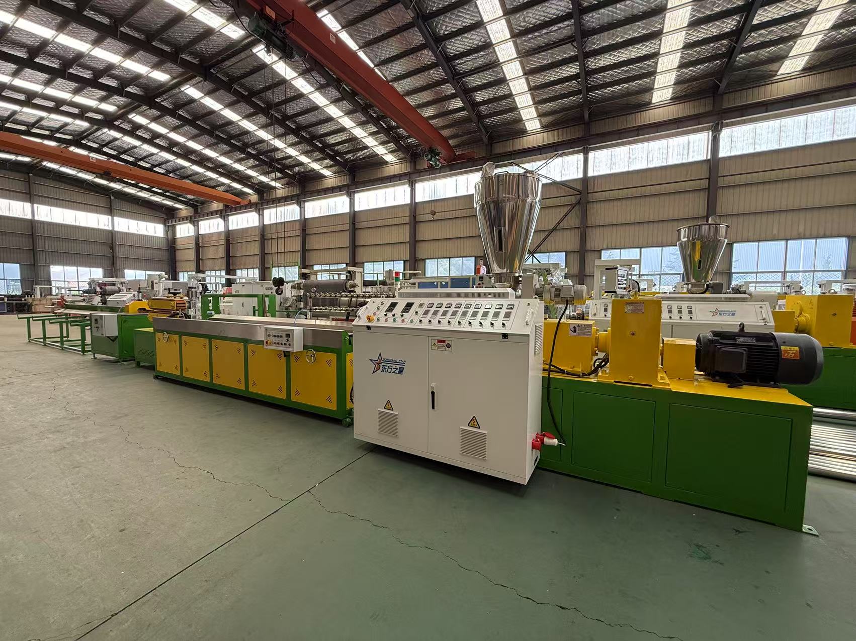 How can we address the low efficiency of PVC waterline pipes machine?