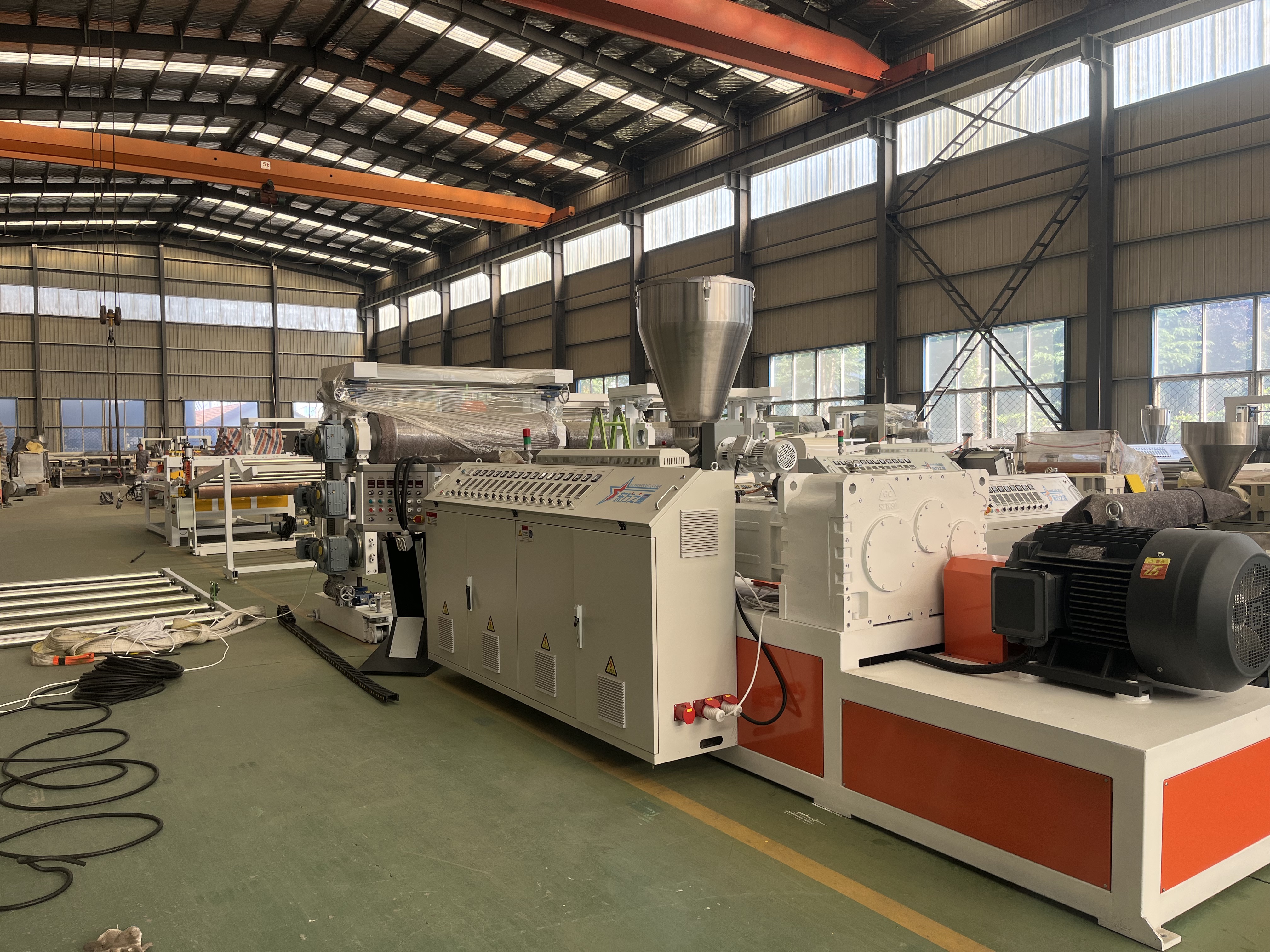 ​PVC Transparent Sheet Extruder MachineSuccessfully Delivered