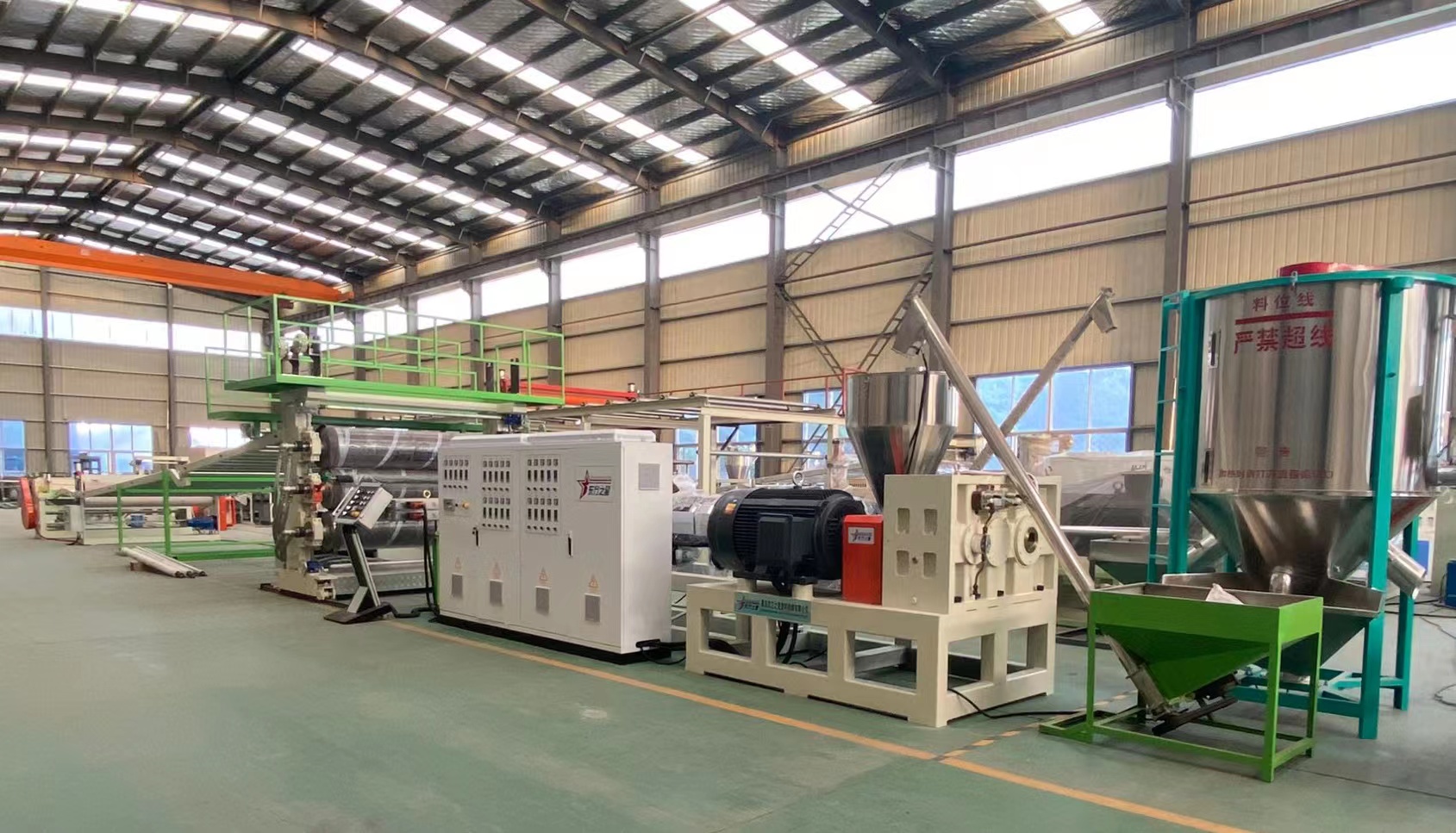 ​ABS Sheet Extrusion Machine Under Assembly for Export