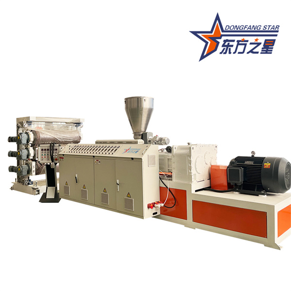 Conical twin screw extruder  Hard PVC transparent sheet line