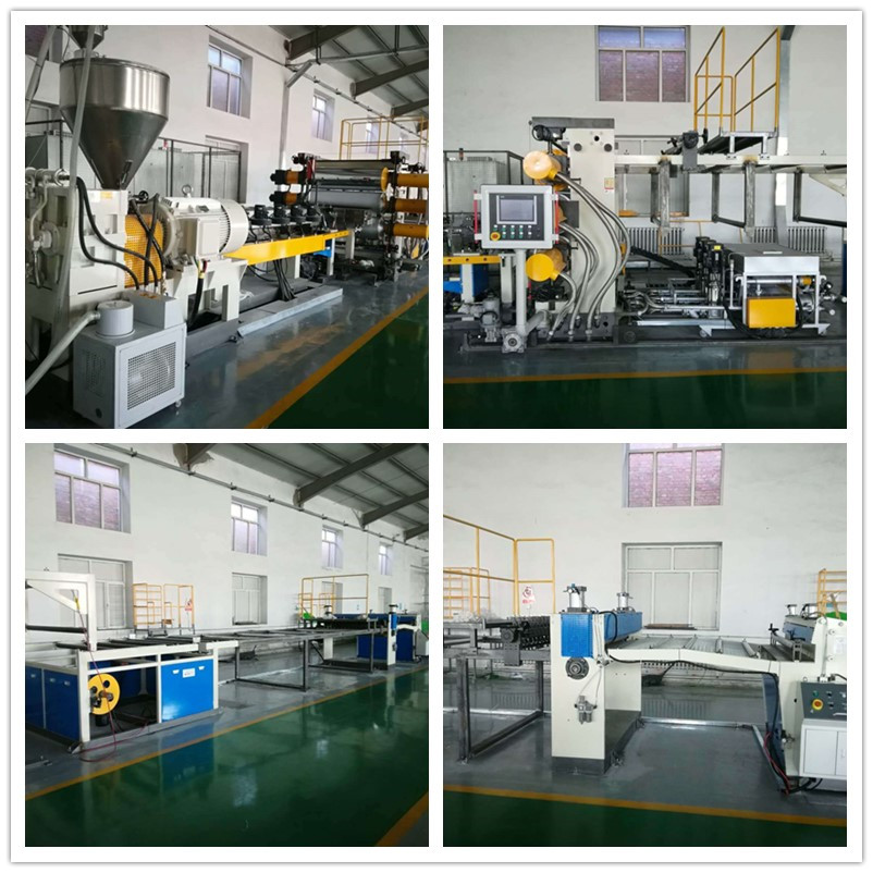 Single screw geocell sheet extrusion machine